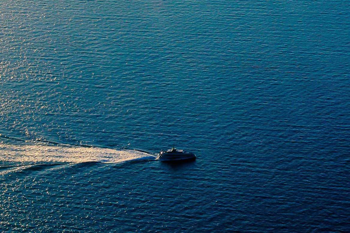 Coastal sailing along the Mallorca coastline
